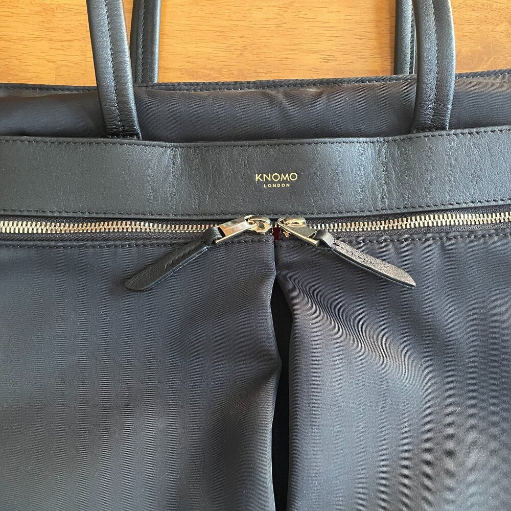 KNOMO London Grosvenor Place expandable laptop tote bag - Picture 2 of 16